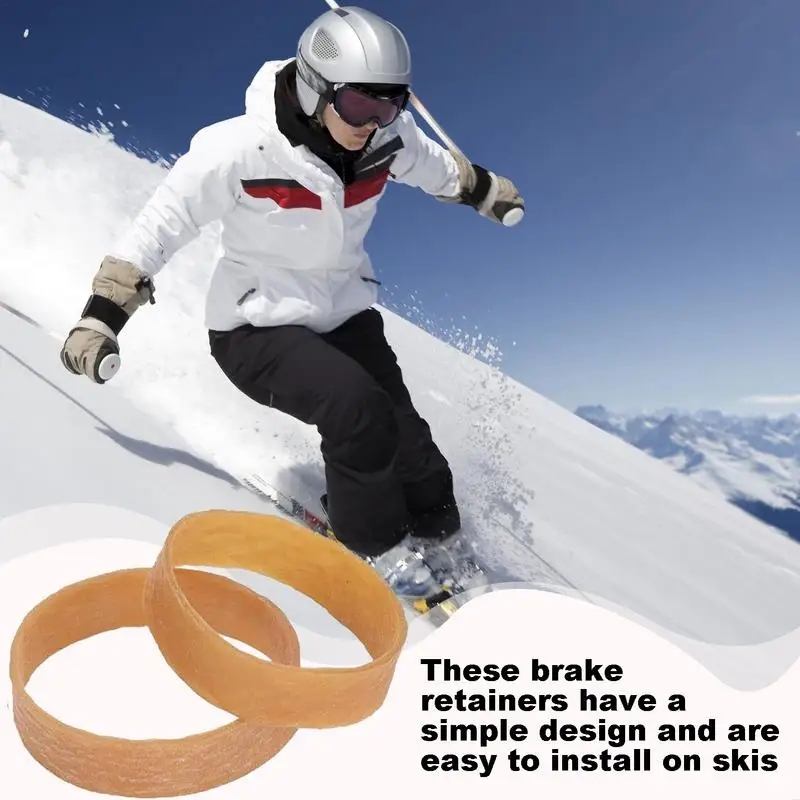 Ski Brake Retainer Bands 20X Elastic Ski Straps Rubber Ski Tuning Kit Outdoor Sports Snowboard Binding Straps Accessories 4