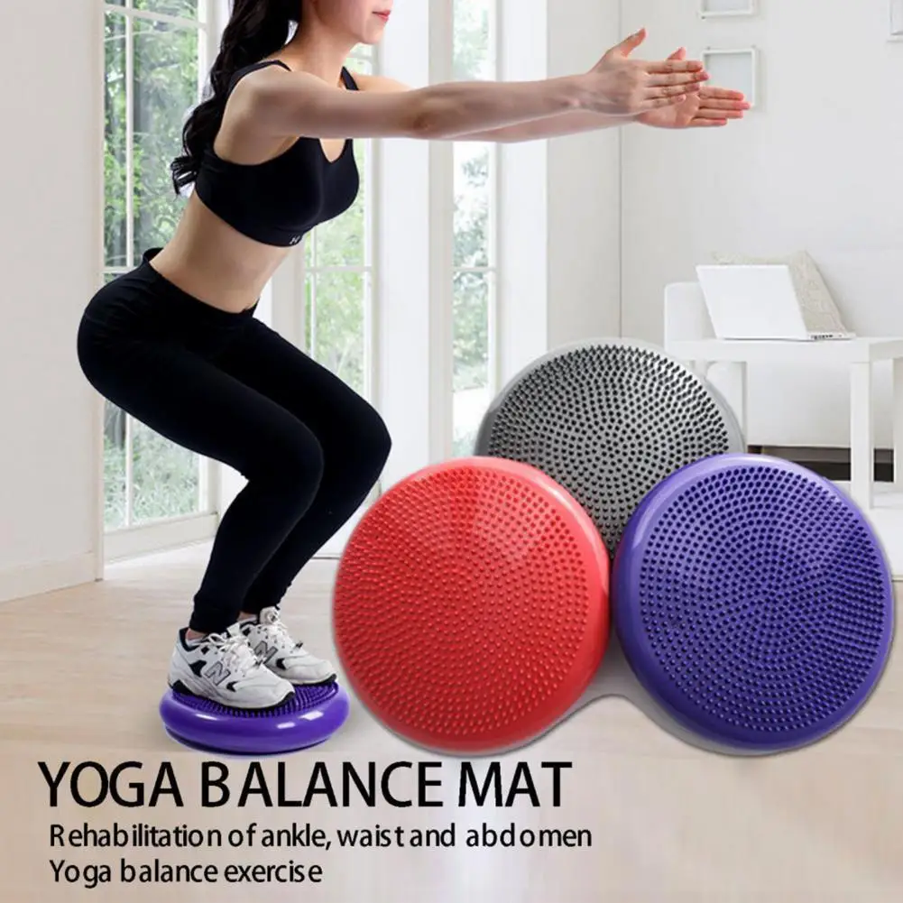 Yoga Balance Pad PVC Balance Disc Thicken Bodybuilding Durable Sensory Integration Training Mat Yoga Air Cushion