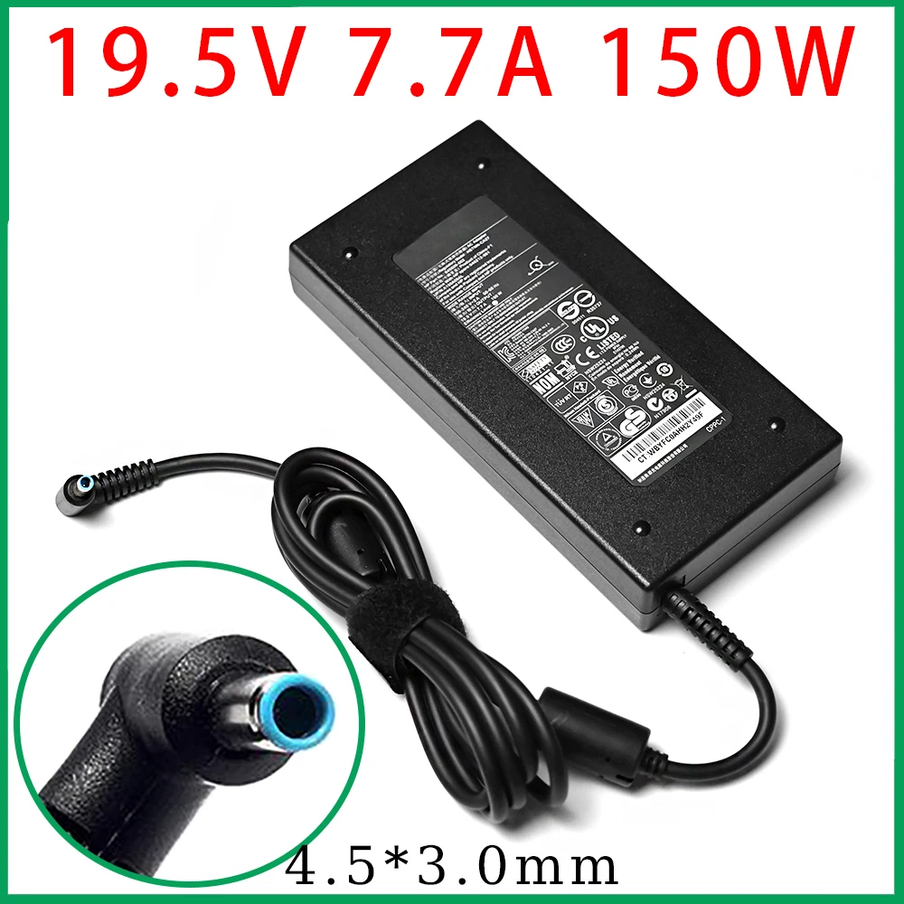 Caricabatterie Per Laptop 19.5V 7.7A 150W Per Hp Pavilion Gaming 15 15-Cx0020Ca 17 Muslimb Tpn-Ca11 Tpn-Da09 Tpn-Da03 Zbook G3 G4