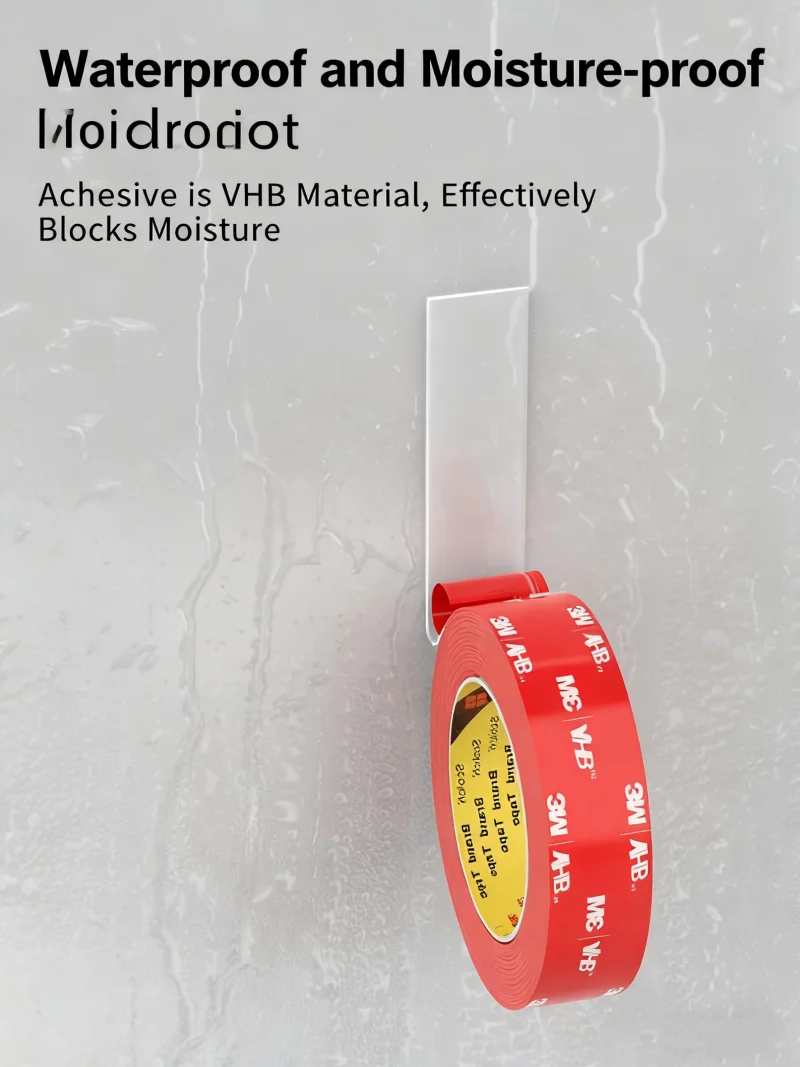 3M starkes, transparentes, doppelseitiges Klebeband, 3M 4910, wasserdichtes, hochviskoses, hochtemperaturbeständiges, spurloses Klebeband – Detail 5