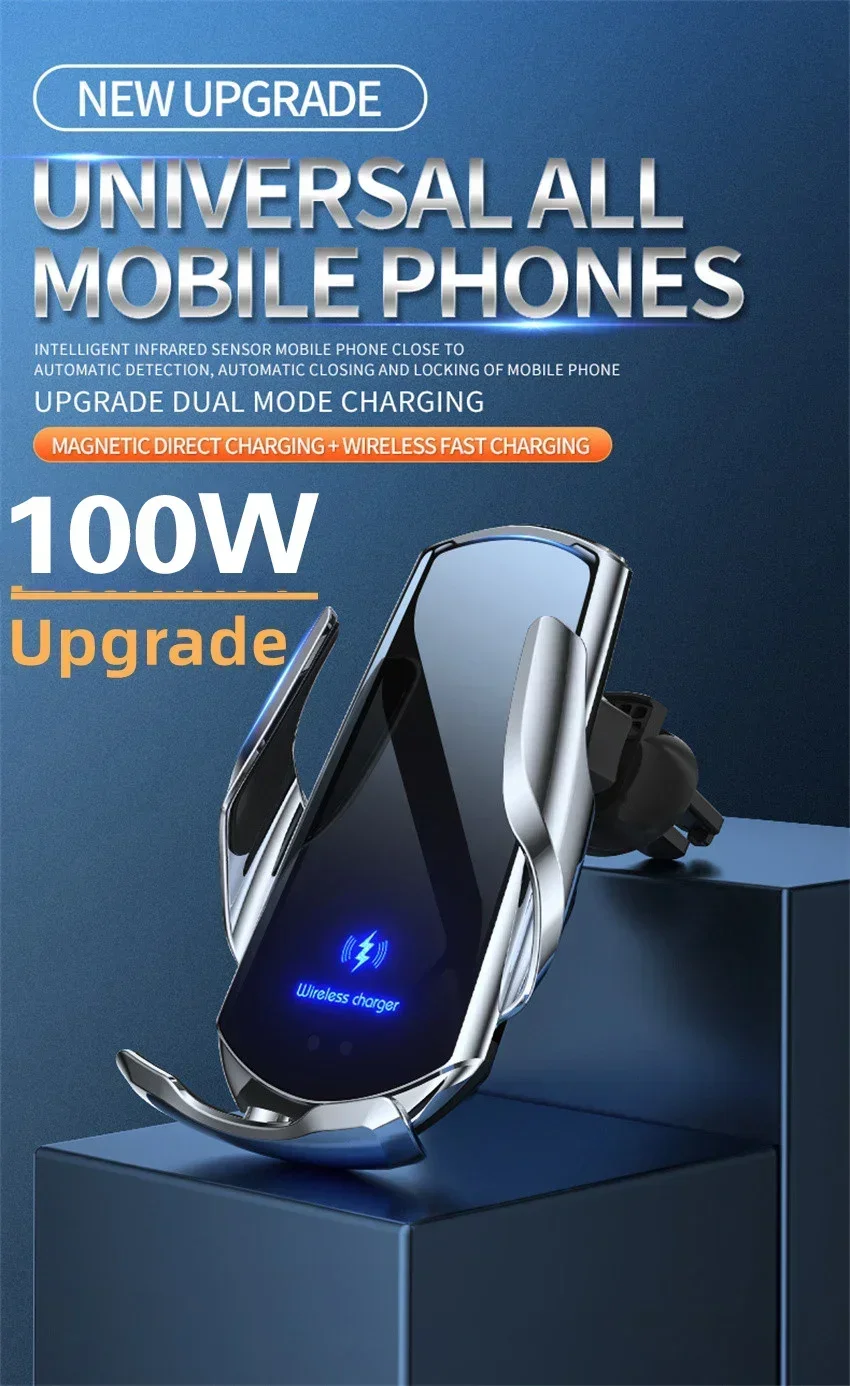 Belaidis automobilinis įkroviklis laikiklyje