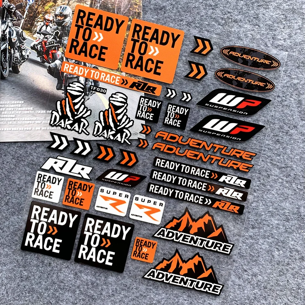 Motorcycle Decal Reflective Motorcycle Accessories Decal Fuel Tank Stickers for KTM Duke 200-1290 Super Adventure