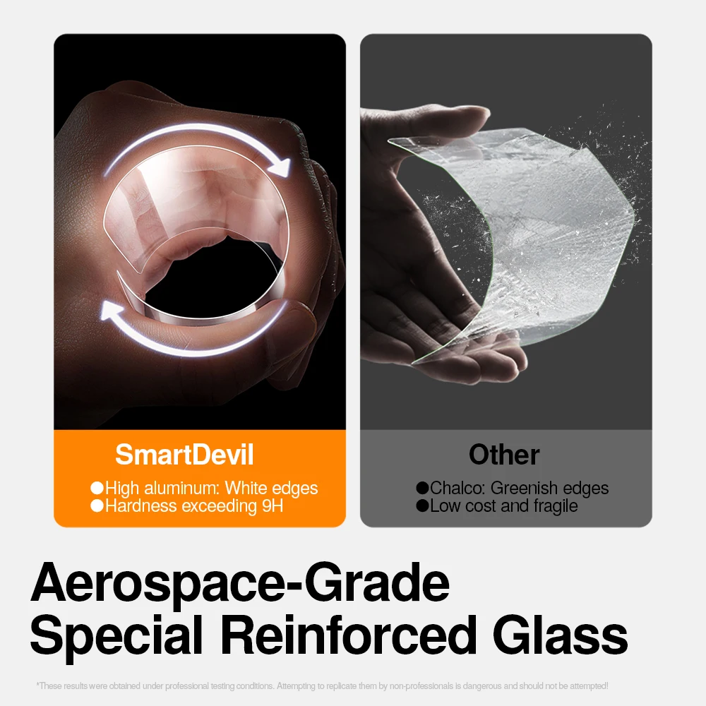 SmartDevil Tempered Glass Film - Premium HD Screen Protector, Anti-Fingerprint