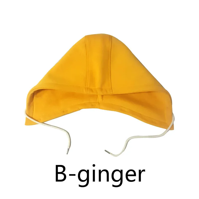 Diy Winter Detachable Button Cotton Coat Hat Down Hooded Sweater Sweatshirt Hat Collar Unisex Big Fake Collar