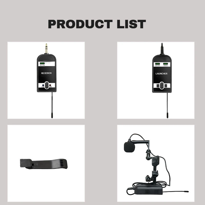 Wireless mic for violin performance and instrument specific plug and play microphone