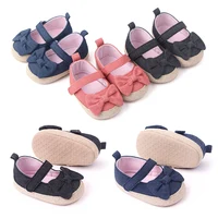 Baby Girl Mary Jane Shoes Spring and Summer Sandal Cute Bowknot Soft Cotton Anti-Slip Sole 6