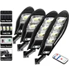 Upgraded 168LED Solar Street Light Outdoor Waterproof LED for Garden Wall Lamp Adjustable Angle Solar Lamp Built-in 10000mAH Hot 1