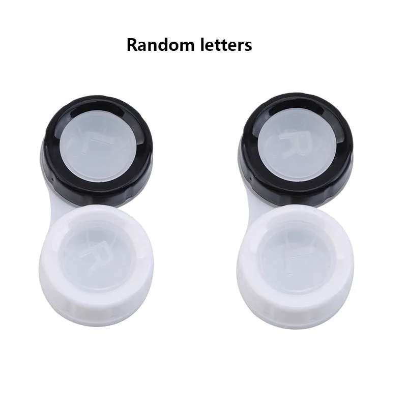 Compact Clear Contact Lens Storage Case with 10 Grids