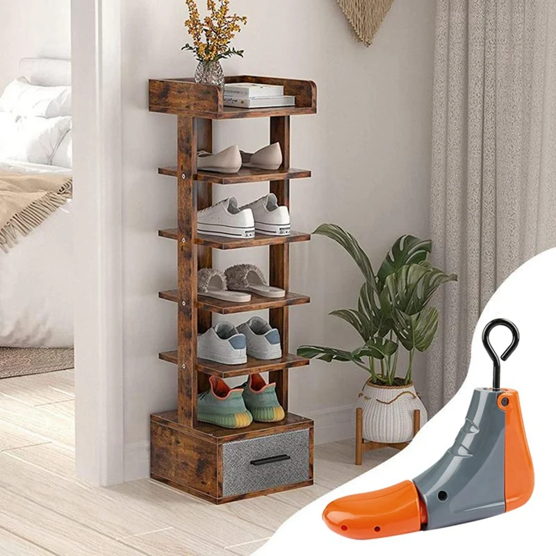 Shoe Trees Stretcher Widener Expander 4-Way Adjustable Length Width For Lace & Zipper Shoes Portable Shoes Tree Holder