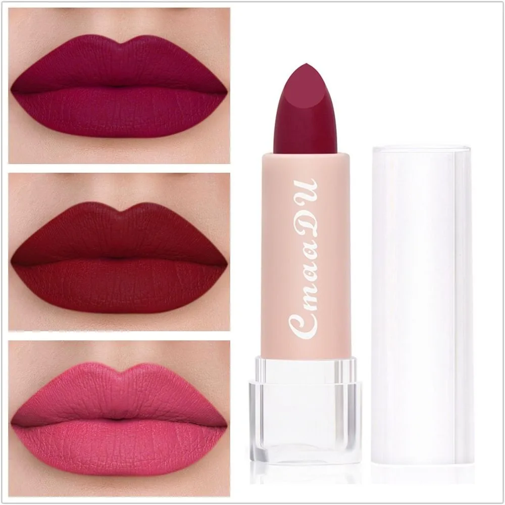 

Long-lasting Matte Lipstick Fashion Waterproof Not Fading Nude Matte Lipstick Non-stick Cup Velvet Lipsticks Ladies