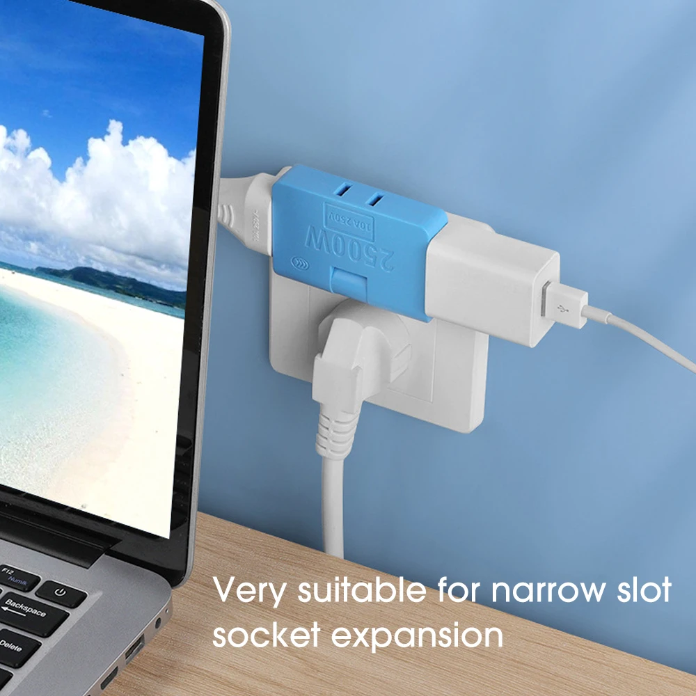 3 In 1 US Plug Multifunction 180 Degree Rotatable Power Plug Socket Adapter Converter plug adapter electrical socket power socket power extension plug extension sockets power plug connector Multi-plug Foldable Charger Adapters