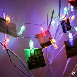 Illuminating LED Photo Clip String Lights for Stylish Room and Studio Decor (Colorful)