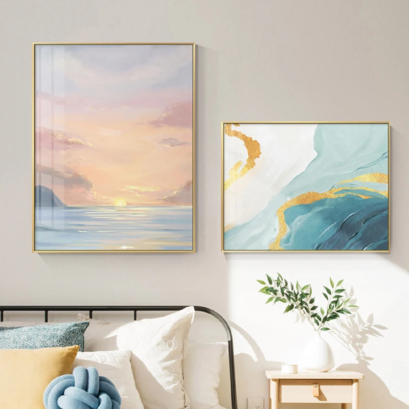 

Abstract Minimalist Painting colorful Canvas Art Print lanscape Poster Home Decoration painting Picture for living room bedroom