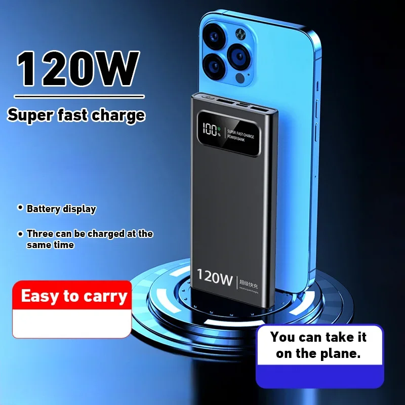 Power Bank Xiaomi 120W 200000mAh Super Fast Charge External Battery