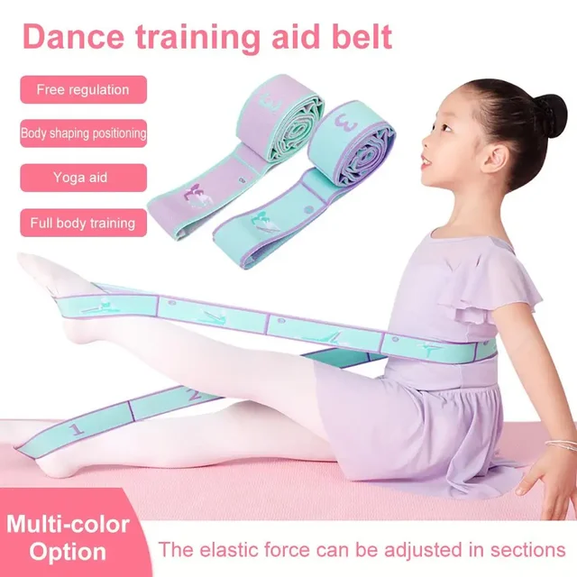 Dance Yoga Pilates Aids With Dance Correction Elastic Band Training Band Segmented Asana Tension Back Stretching Resistance Band 2