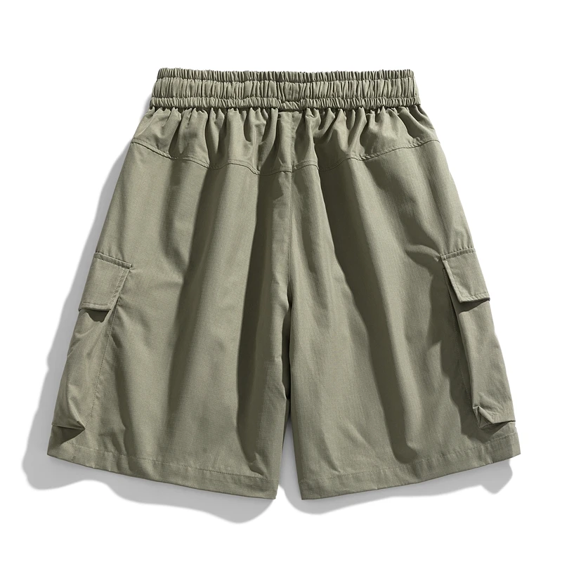 High Street Fashion Simple Shorts Pants Men Drawstring Jogging Sweatpants Outdoor Loose Gym Casual Tactical Streetwear Summer