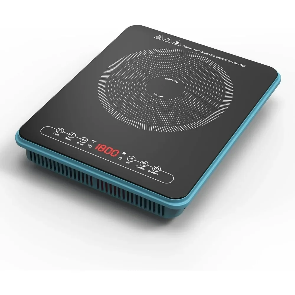 Induction Cooktop 1800W 110v Countertop Induction Hot Plate 9 Power Levels Kids Lock Timer Overheat Protection