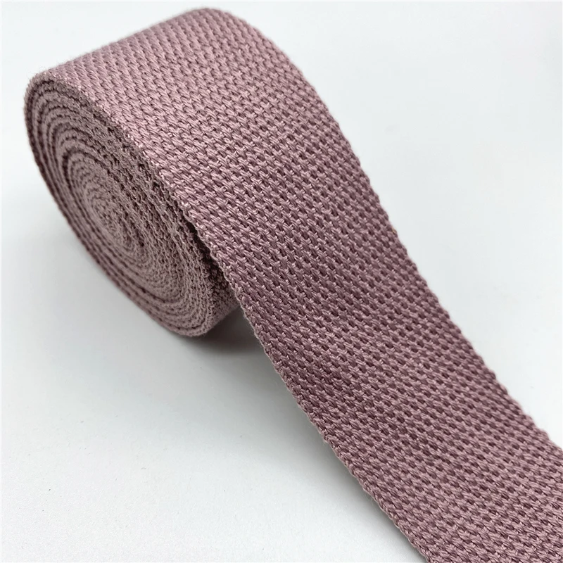 Cotton Webbing Strap Canvas Ribbon for DIY Crafts and Accessories (2 Yards)