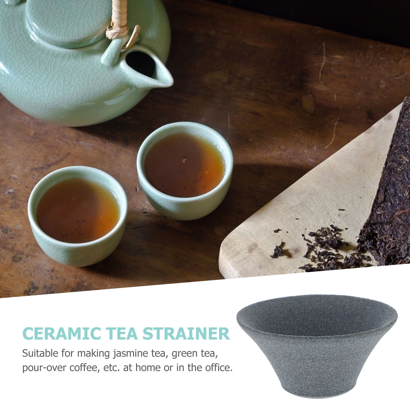 Coffee Tea Filter Cafe Maker Reusable Origami Dripper Sintering Net Light Grey Office Travel tea infuser tea maker