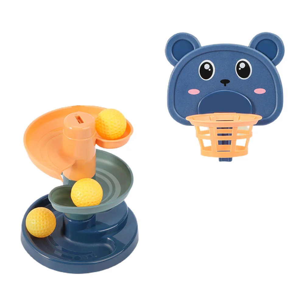 

1 Набор треков, детская игрушка, баскетбольная игра, вращающийся мяч, игрушка (случайный цвет)