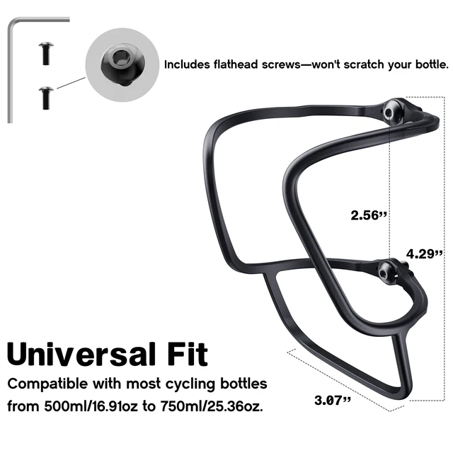 Mixed Carbon Fiber Water Bottle Cage Lightweight High Impact Resistant Scratch Resistant for Road MTB Bike