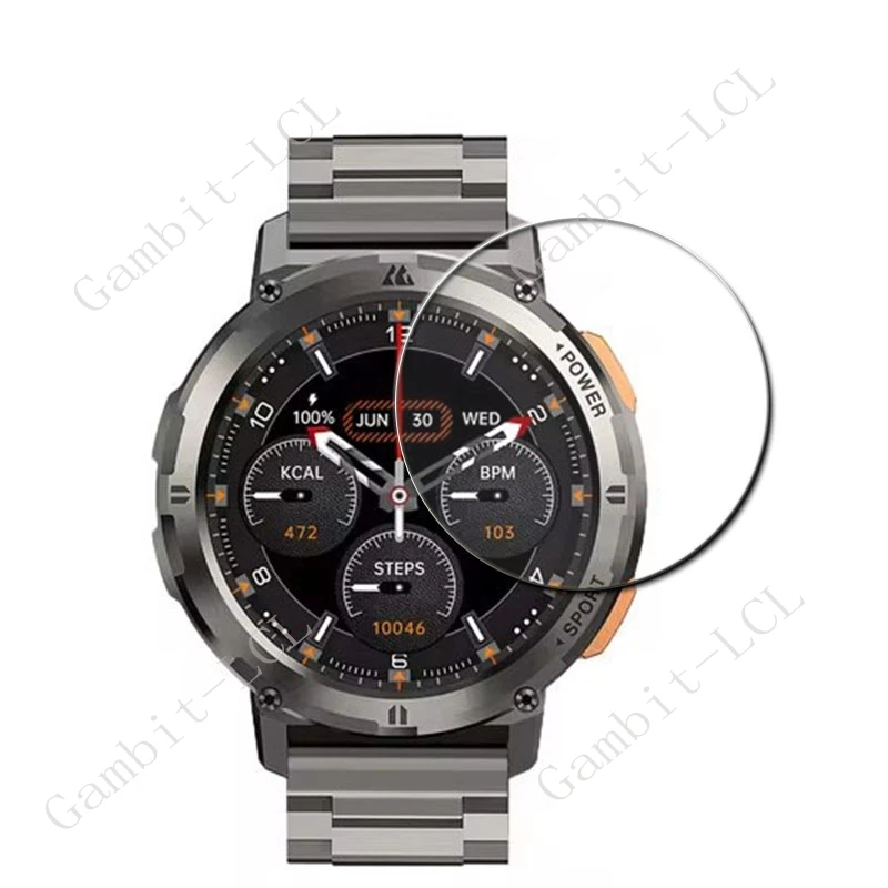 2-Pack 9H Tempered Glass Screen Protector for Smart Watches - Durable Cover Film