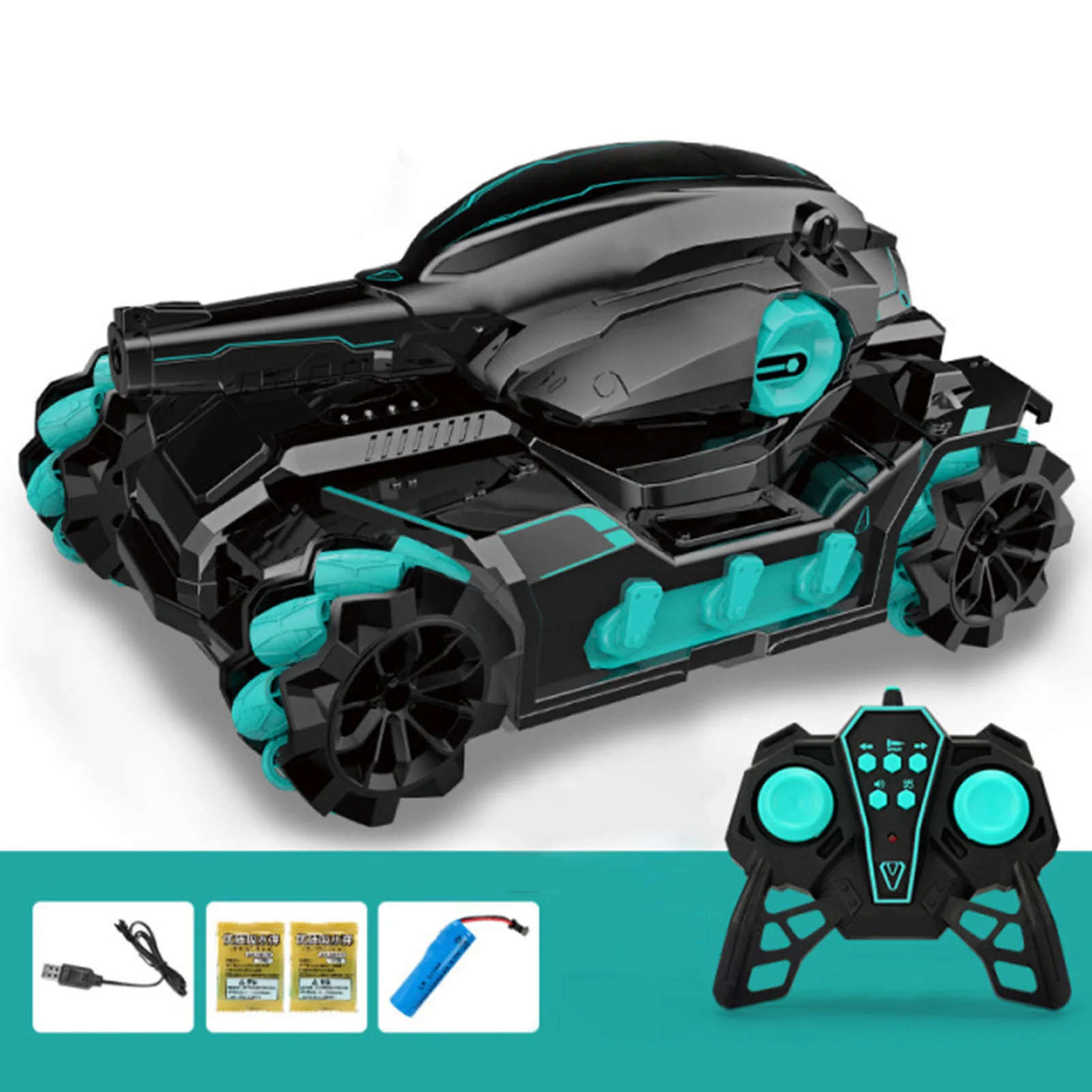 rc cars for adults RC Car 2.4GHz Water Bead Car RC Tank 4WD 360° Rotating 2 Control Mode with Light Music Drift Remote Control Tank for Boys gifts rc car shops near me RC Cars