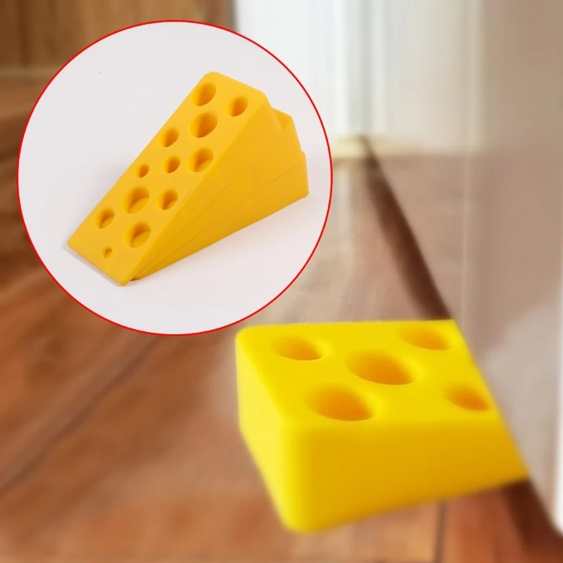 3 Pack Cheese Door Stops Door Stop Silicone Stops Heavy Duty R9UF