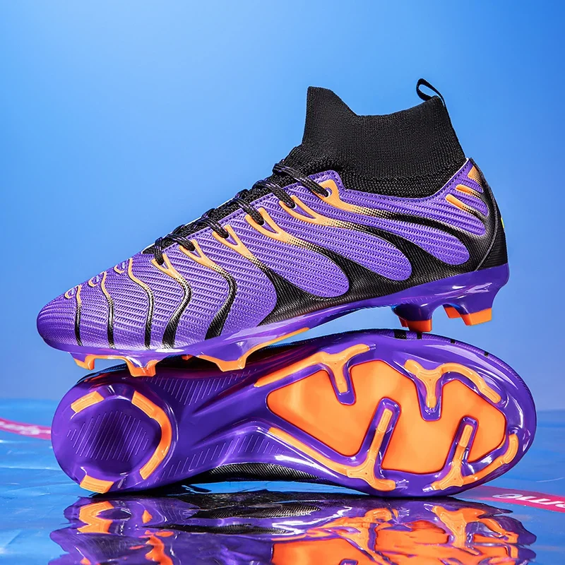 Football Shoes Men's Football Shoe Association Quick Five Up Football Nail Anti slip Professional Ultra Light Training Boot Turf