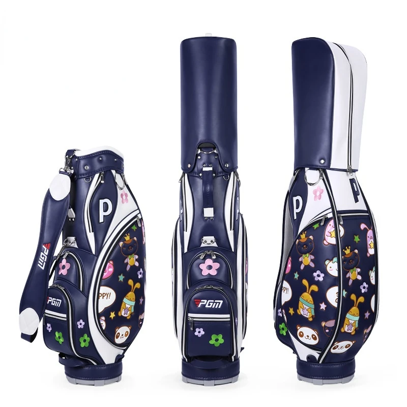 

Pgm Ladies Golf Bag Professional Standard Golf Bag Fine Fiber Pu Waterproof Leather Fashion Three-Dimensional Embroidery Pack 14