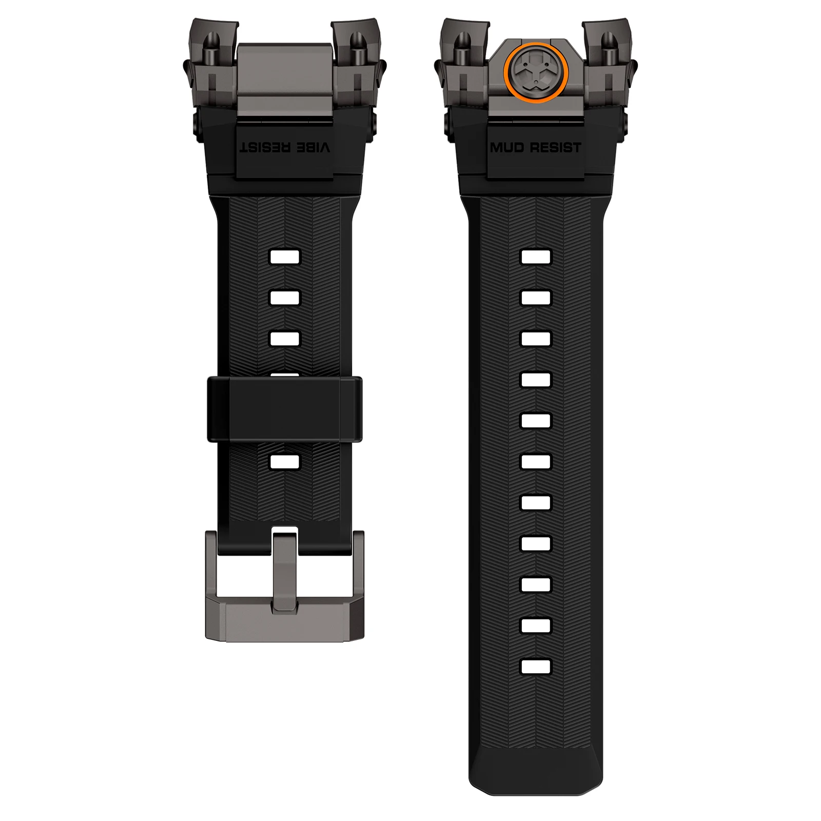 Deluxe Silicone Loop Bracelet with Metal Connector