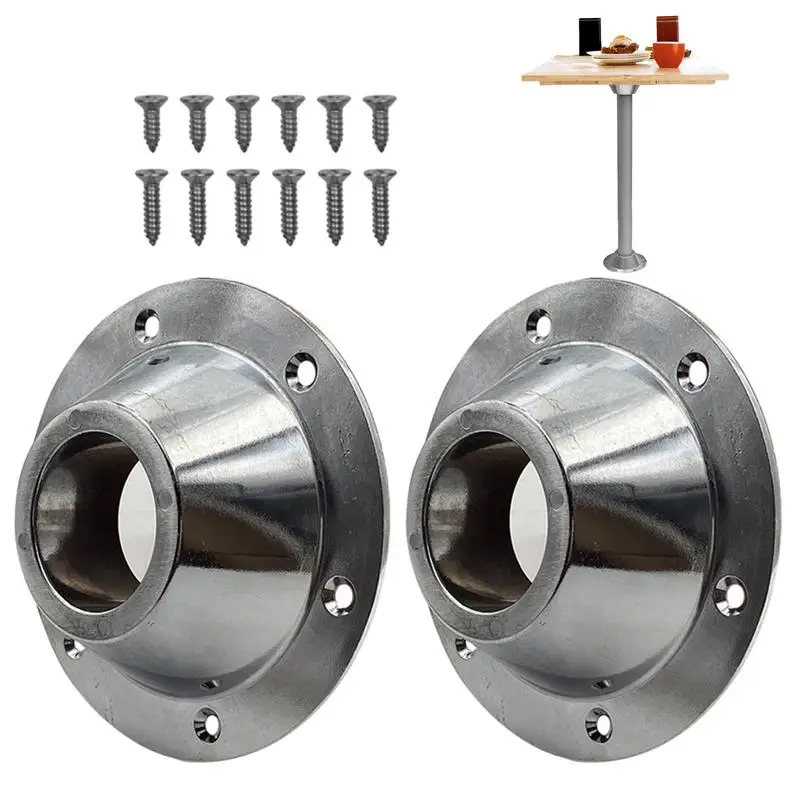 RV Table Pedestal Stand Base Telescopic Furniture Leg Aluminum Pedestal Flange Mount With Screws Table Leg for Caravan RV Marine hyt set mount bracket base holder with screws for hytera md780 md780g md782 md785 md 780 782 785 md78xg rd980 rd985 rd965 radio