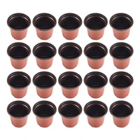 1200Pcs 4 Inch Plastic Flower Seedlings Nursery Supplies Planter Pot/Pots Containers Seed Starting Pots Planting Pots 2