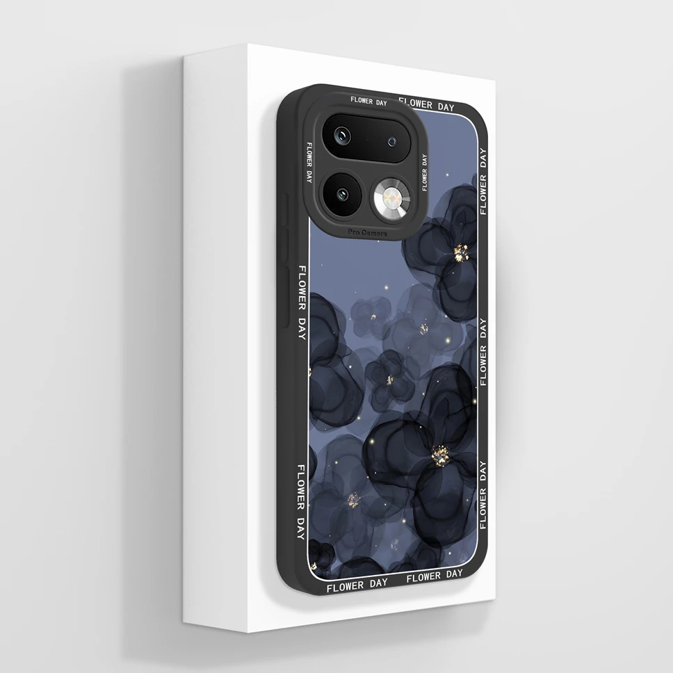 Lovely Cat Pattern Shockproof Full Coverage Liquid Silicone Phone Case