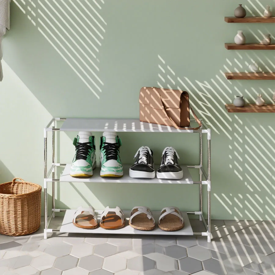 1pc Simple Multi-Layer Shoe Rack, Durable Shoe Storage Shelf, Easy to Assemble and Boot Organizer Container