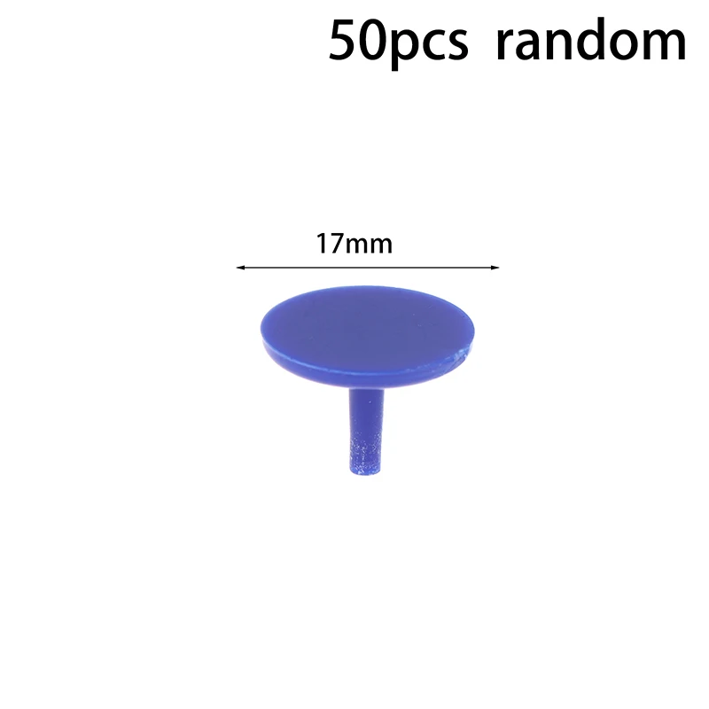 뜨거워요 50개/팩 골프 공 마크 휴대용 원형 플라스틱 플랫 골프 공 위치 표시기 랜덤 컬러 골프 액세서리