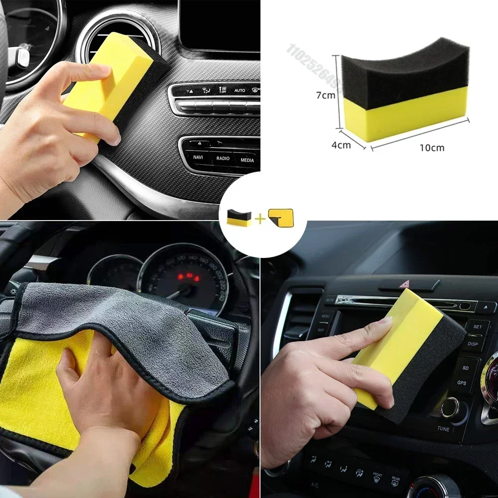 Car Wheel Polishing Sponge Brush Tire Cleaning Tool