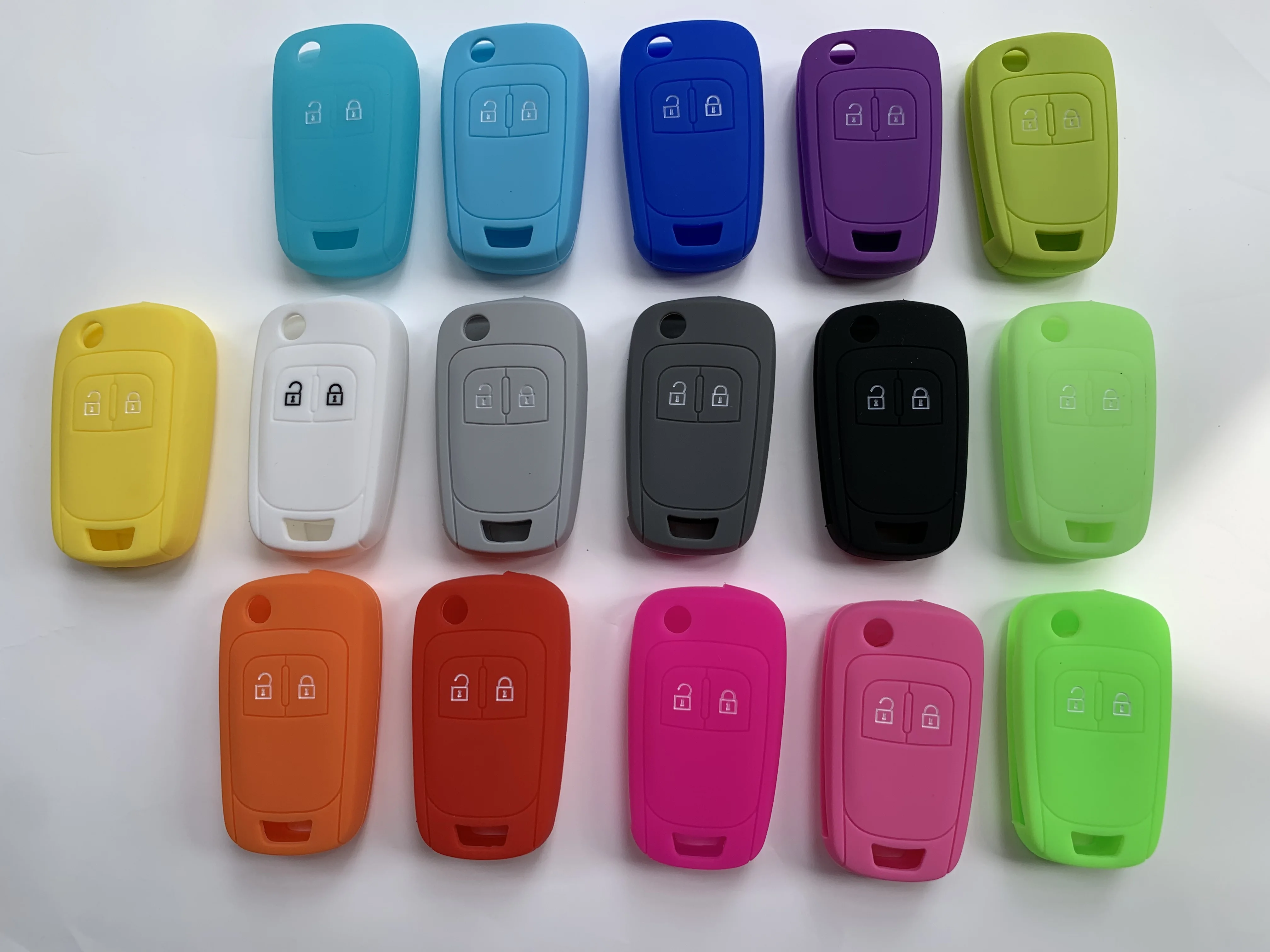 Key Case Cover 2 Button Silicone For Chevrolet Lova Sail Aveo Cruze Opel Vauxhall Insignia Astra Buick Flip Remote