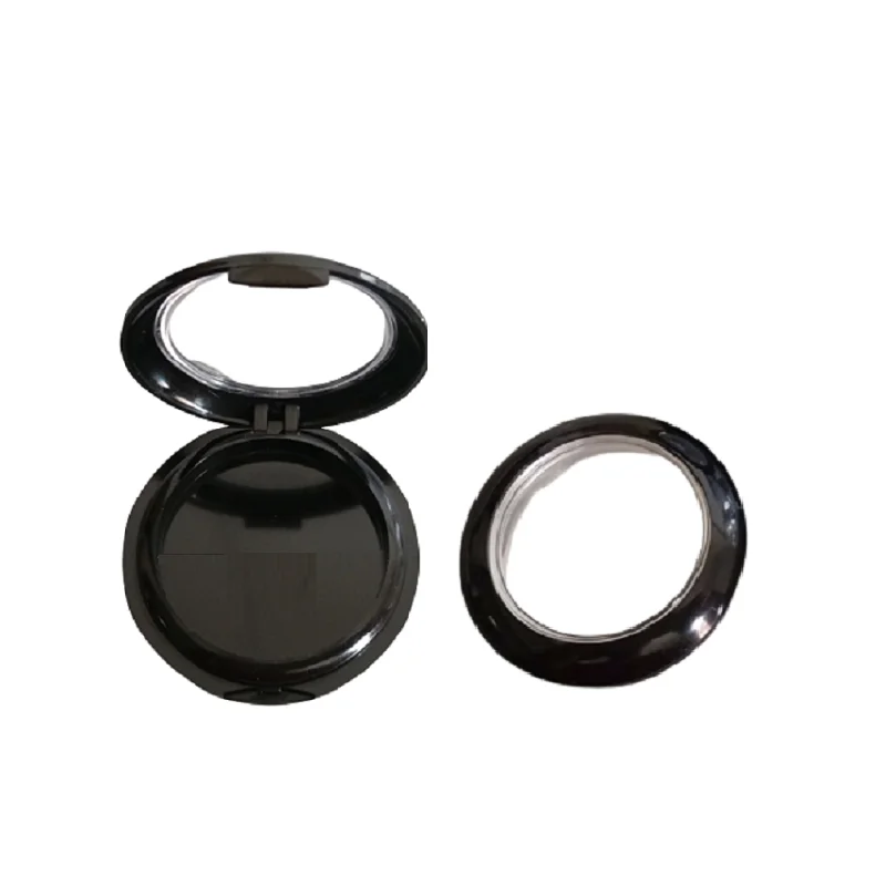 

Прозрачная Косметическая Помада Skylight, коробка для теней для век, пустые круглые пластиковые косметические контейнеры 37 мм, блестящие черные Румяна для макияжа, образец чехол 50 шт.