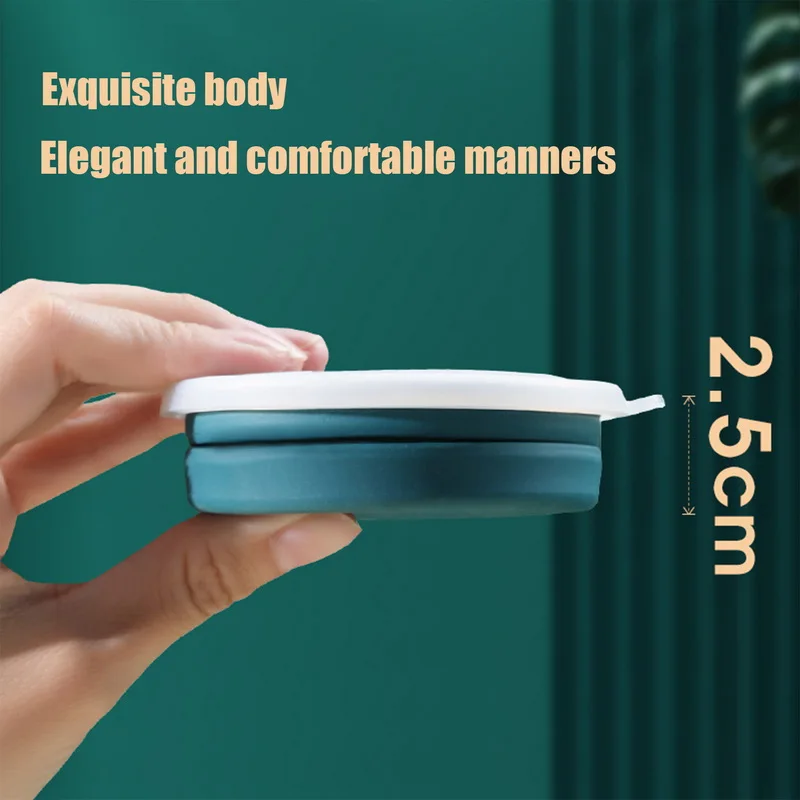 Heat Resistant Foldable Mug with Lid Collapsible Travel Drinking Cups Camping Portable Silicone Folding Water Cup