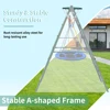 Swing Set for Kids Outdoor Backyard Playground Swing Set with Ladder and Basketball Hoop 4