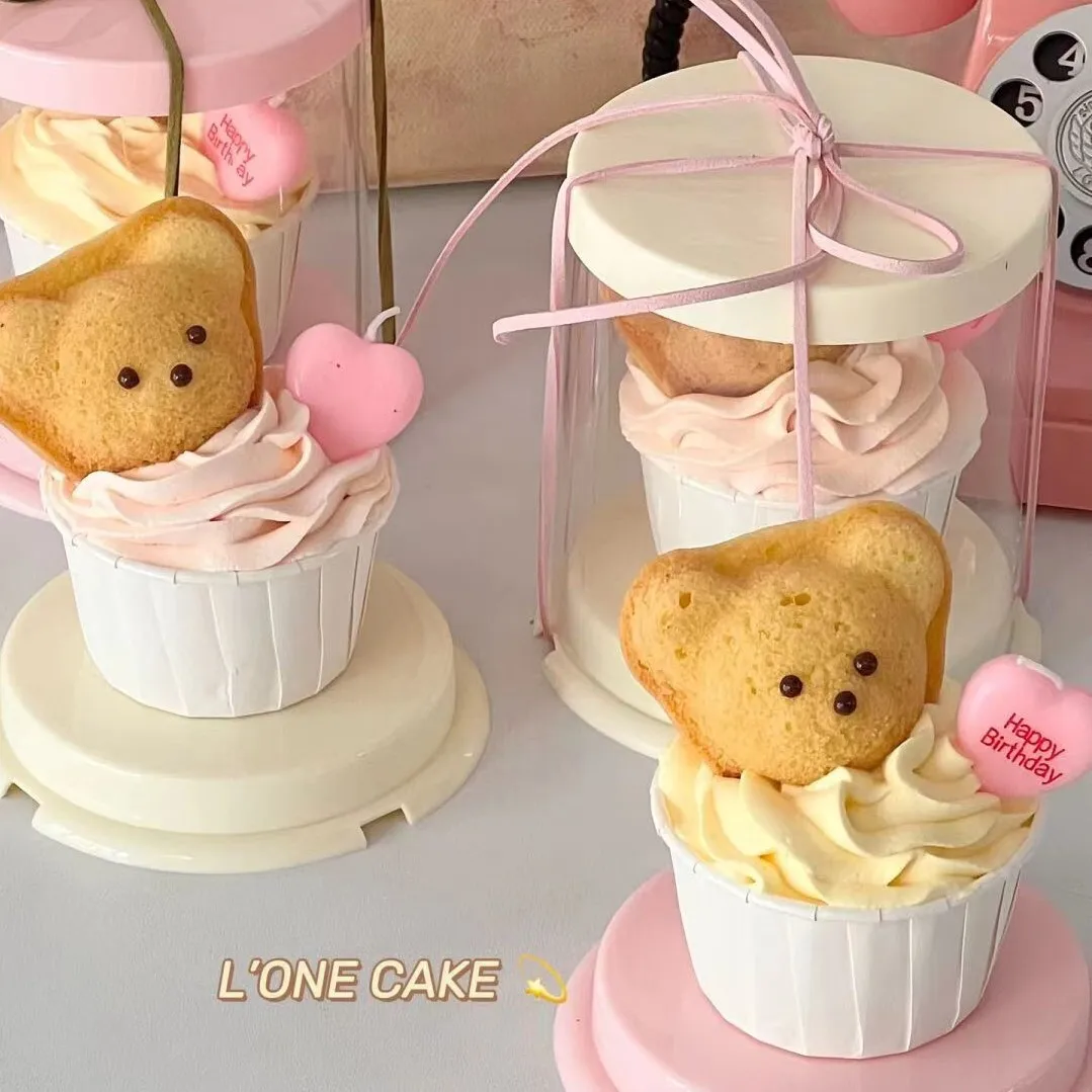 10Pcs Round Clear Cake Boxes for 2-Inch Desserts, Transparent Bakery Gift Packaging Box... - SKU RCCB1022 - UGI Packaging