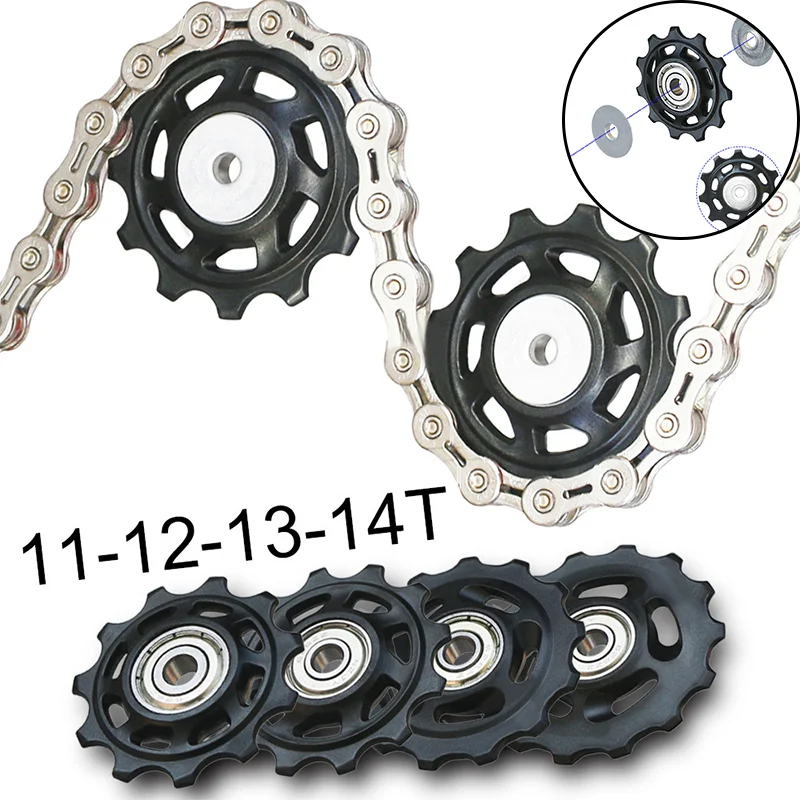 Road Bike Jockey Rear Derailleur Pulley Roller 11t 12t 13t 14t For