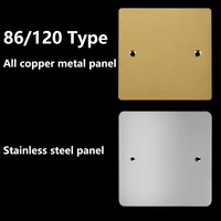 แผ่นทองแดงตกแต่งซ็อกเก็ตผนังและพื้นดินฝาครอบกล่องสแตนเลสสตีล86 /120 4
