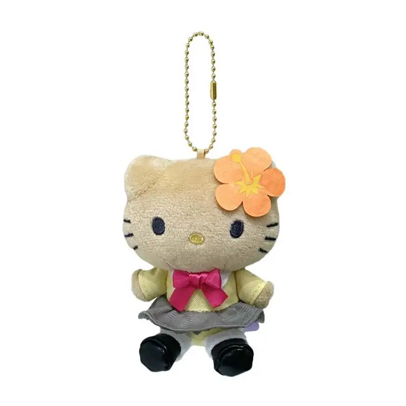 Kawaii Sanrio Hello Kitty Plush Toys Cute Cartoon Campus School Uniform Keychain Backpack Pendant Accessories Christmas Gifts 2
