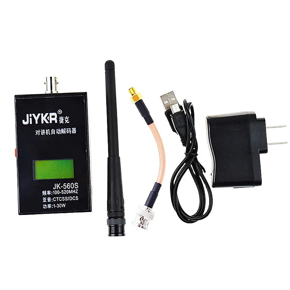 JK-560S Frequency Counter Detector Reader 1-30W 100-520mHz CTCSS/DCS Meter 560S Power Measurement Transmission Connector