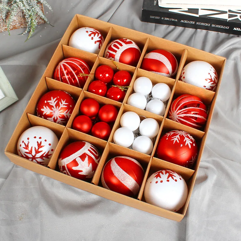 DecorativeChristmasballgiftboxsetcreativepaintedChristmastree