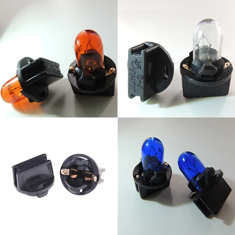 

10Pcs White/Bule/Amber Halogen Bulb T10 194 168 W5W 5W and T10 Bases Signal Interior Car Light Lamp