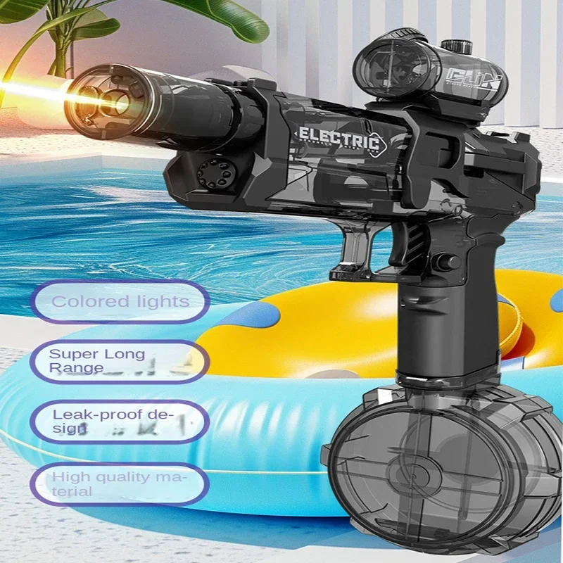 Long Range Electric Water Gun With Light 500ml High Pressure Strong Charging Energy Water Automatic Water Spray Children's Toy 3