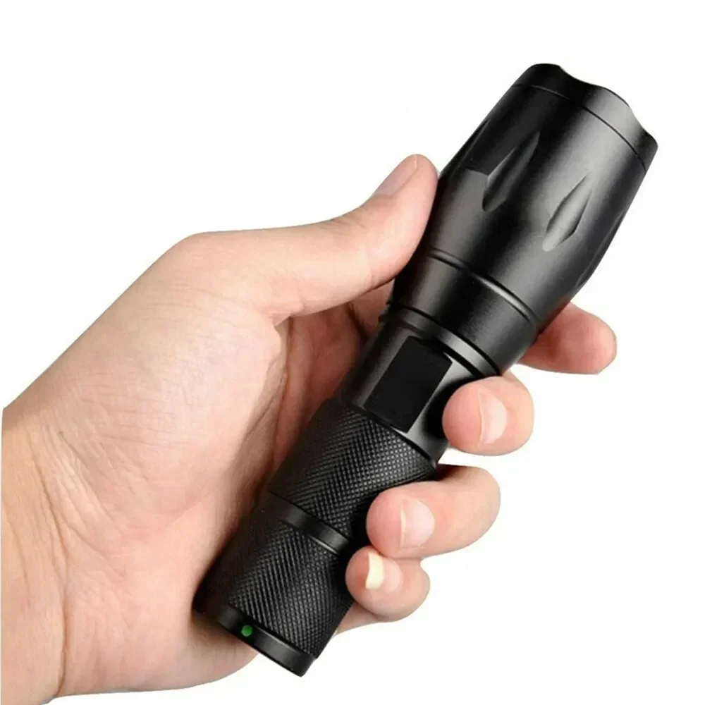 S944405037bc0486fb1736702e46131086 High Power T6 LED Flashlights Camping Torch 5 Light Modes Zoom Light Aluminum Alloys Waterproof Material External 18650 Battery Mallzona